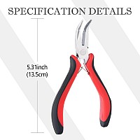 Neitsi Microlinks Hair Extensions Kit1Pcs Beads Hair Extensions Pliers Nano Link Tools For Micro Nano Beads Hair Style Red