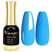 Venalisa Blue Gel Nail Polish 1Pcs Light Blue Gel Polish Blue Color Nail Polish Gel High Gloss Soak Off Gel Nail French Nail Ma