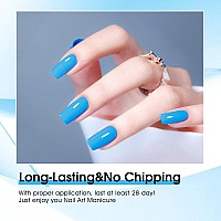 Venalisa Blue Gel Nail Polish 1Pcs Light Blue Gel Polish Blue Color Nail Polish Gel High Gloss Soak Off Gel Nail French Nail Ma