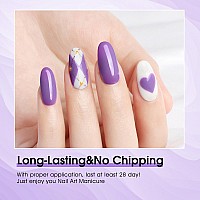 Venalisa Purple Lavender Gel Nail Polish 1Pcs Light Purple Gel Polish Pastel Purple Color Nail Polish Gel High Gloss Soak Off U