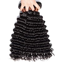 Blackmoon Hair Brazilian Deep Wave Bundles 16 18 20 Inch Human Hair Bundles 100 Unprocessed Virgin Deep Wave Bundles Weaves Dou