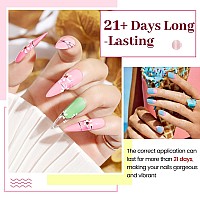 Jodsone 23 Pcs Gel Polish Kit Colorful Fashion Classic Nail Gel Set 3 Bottles Of Base Coat Matte And Glossy Top Coat