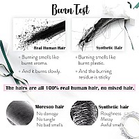 Moresoo Microlink Hair Extensions Human Hair Natural Black To Dark Brown With Ash Blonde Micro Loop Human Hair Extensions Blonde