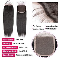 Yocytu 10A Brazilian Human Hair Bundles With Closure 26 28 3020 Inch Straight Bundles With Closure 100 Unprocessed Virgin Weav