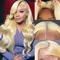 32Inch Wear And Go Glueless Wigs Human Hair Pre Plucked Pre Cut For Beginners 613 Blonde Lace Front Wigs Human Hair 13X4 Hd Tran