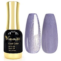 Venalisa Glitter Purple Gel Nail Polish 1Pcs Colorful Purple Color Gel Polish Nail Polish Gel High Gloss Soak Off Gel Nail Fren