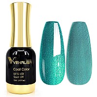 Venalisa Pearly Green Gel Nail Polish 1Pcs Pearly Green Color Gel Polish Nail Polish Gel High Gloss Soak Off Gel Nail French Na