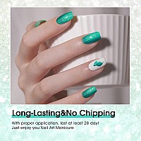 Venalisa Pearly Green Gel Nail Polish 1Pcs Pearly Green Color Gel Polish Nail Polish Gel High Gloss Soak Off Gel Nail French Na