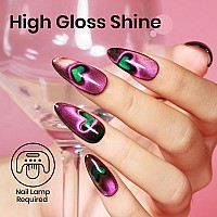 Mizhse 9D Cat Eye Gel Nail Polish Magnetic Gel Polish Red Galaxy Holographic Soak Off Gel Nail Polish For Nail Art Manicure At