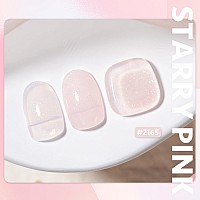 Gaoy Jelly Nude Gel Nail Polish 16Ml Sheer Pink Glitter Gel Polish Shimmering Translucent Uv Light Cure For Nail Art Diy 2165