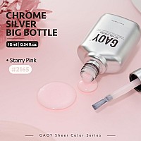 Gaoy Jelly Nude Gel Nail Polish 16Ml Sheer Pink Glitter Gel Polish Shimmering Translucent Uv Light Cure For Nail Art Diy 2165