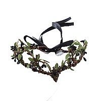 Vivivalue Black Antler Crown Fairy Forest Headpiece Woodland Elf Headband For Women Girls Halloween Cosplay Photo Shoot Mardi Gr