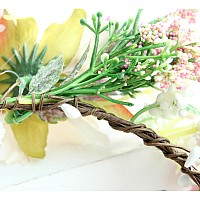 Vivivalue Fairy Flower Crown Headband Woodland Floral Headpiece Forest Even Circlet For Women Girls Halloween Renaissance Weddin