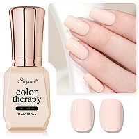 Shoyum Gel Nail Polish Nude Gel Polish 15Ml 051Oz Hazelnut Milk Soak Off Gel Nail Art Manicure Salon Diy Gel Nail Design Decora