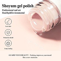 Shoyum Gel Nail Polish Nude Gel Polish 15Ml 051Oz Hazelnut Milk Soak Off Gel Nail Art Manicure Salon Diy Gel Nail Design Decora