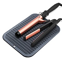 Larger Silicone Heat Resistant Styling Station Mat Curling Iron Holder Straightener Pad Flat Iron Holder Hot Tool Mat