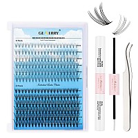 Diy Lash Extension Kit Gemerry Lash Clusters Kit With Lash Clusters 10P20P 816Mm C Curl Mix 10Ml Bond And Seal Lash Glue And L