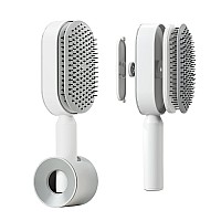 Rhos Self Cleaning Hair Brushnew 3D Air Cushion Brush For Detanglingeasy Clean Hair Brush For Womenmenpaddle Hair Brush With