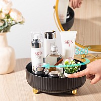 Makeup Perfume Organizer Tray 360 Degree Rotating Lazy Susan Skincare Lotion Organizer Spinning Cosmetics Storage For Dresser V