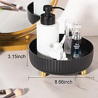 Makeup Perfume Organizer Tray 360 Degree Rotating Lazy Susan Skincare Lotion Organizer Spinning Cosmetics Storage For Dresser V