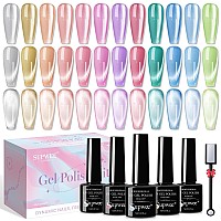 Supwee Cat Eye Gel Nail Polish 12 Colors Silk Cateye Nail Polish Gel With Magnetic Stick Ceramic Moonlight Magnetic Gel Polish