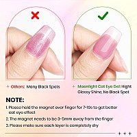 Supwee Cat Eye Gel Nail Polish 12 Colors Silk Cateye Nail Polish Gel With Magnetic Stick Ceramic Moonlight Magnetic Gel Polish