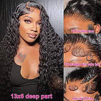 Askwish 30 Inch Lace Front Wig Human Hair 13X6 Lace Front Wigs Human Hair Pre Plucked 180 Density Deep Wave Lace Front Wigs Hum