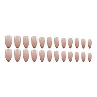 Mervf Almond Press On Nails Medium Fake Nails Press Ons Glitter Sliver French Tip Glue On Nails With Sparkle Design Stiletto Acr