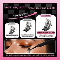 Fadvan Self Adhesive Eyelashes 72 Pcs Reusable Adhesive Eyelashes Press On Lashes No Glue No Remover Needed Self Adhesive Lash C