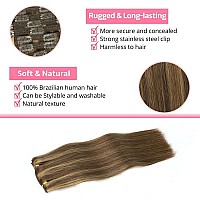 Human Hair Clip In Extensions Clip In Hair Extensions Real Human Hair 14 Inch Straight Clip In Hair Extensions Black Women Remy