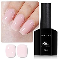 Tomicca Gel Nail Polish Clear Pink Gel Polish Light Pink Nail Polish Quick Dry Uv Jelly Pink Gel Polish Colors Long Lasting N