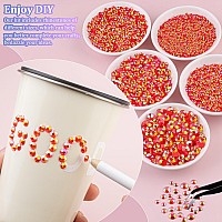 16000Pcs Resin Jelly Rhinestones With Tweezers For Crafting Red Ab 26Mm Mixed Sizes Flatback Gems Bedazzling Crystal For Diy