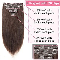 Clip In Hair Extensions Real Human Hair Straight Clip Ins 12 Inch Clip In Hair Extensions Black Women Remy Seamless Clip In Hair