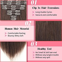 Clip In Hair Extensions Real Human Hair Straight Clip Ins 12 Inch Clip In Hair Extensions Black Women Remy Seamless Clip In Hair