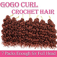 Gogo Curl Crochet Hair 10 Inch Short Curly Crochet Hair For Black Women Beach Curl Water Wave Curly Crochet Braids Hair Deep Wa