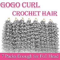 Gogo Curl Crochet Hair 10 Inch Short Curly Crochet Hair For Black Women Beach Curl Water Wave Curly Crochet Braids Hair Deep Wa