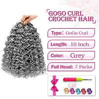 Gogo Curl Crochet Hair 10 Inch Short Curly Crochet Hair For Black Women Beach Curl Water Wave Curly Crochet Braids Hair Deep Wa