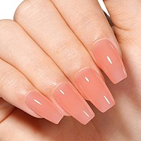 Tomicca Nude Pink Gel Nail Polish Jelly Nude Gel Polish Colors Translucent Pink Nail Polish Quick Dry Uv Sheer Nude Gel Polis