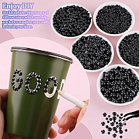 16000Pcs Resin Jelly Rhinestones With Tweezers For Crafting Black 26Mm Mixed Sizes Flatback Gems Bedazzling Crystal For Diy C