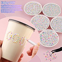 16000Pcs Resin Jelly Rhinestones With Tweezers For Crafting Transparent Ab 26Mm Mixed Sizes Flatback Gems Bedazzling Crystal