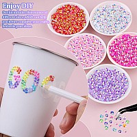 18000Pcs Resin Jelly Rhinestones With Tweezers For Crafting Mixedcolor 3Mm Flatback Gems Bedazzling Crystal For Diy Crafts Cl