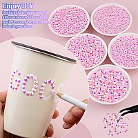 16000Pcs Resin Jelly Rhinestones With Tweezers For Crafting Light Pink Ab 26Mm Mixed Sizes Flatback Gems Bedazzling Crystal F