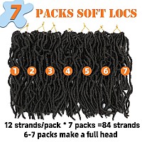 Short Soft Locs 10 Inch 7 Packs Color 4 Faux Locs Crochet Hair Pre Looped Soft Locs Crochet Hair For Black Women10Inch 7 Packs