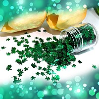 Laza 2G Chunky Glitter For St Patricks Day Clove Confetti Holographic Nail Charms Sequins Stickers Sparkle For Diy Crafts Nail