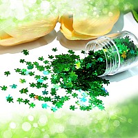 Laza 2G Chunky Glitter For St Patricks Day Clove Confetti Holographic Nail Charms Sequins Stickers Sparkle For Diy Crafts Nail