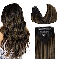 Goo Goo Clip In Hair Extensions Real Human Hair Remy Human Hair Extensions Clip Ins For Women Natural Human Hair 20Inch 110G