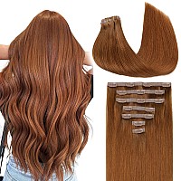 Goo Goo Clip In Hair Extensions Real Human Hair Remy Human Hair Extensions Clip Ins For Women Natural Human Hair 14Inch 110G