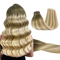 Goo Goo Clip In Hair Extensions Real Human Hair Remy Human Hair Extensions Clip Ins For Women Natural Human Hair 14Inch 130G