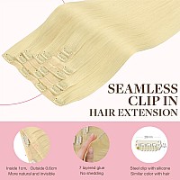 Goo Goo Clip In Hair Extensions Real Human Hair Remy Human Hair Extensions Clip Ins For Women Natural Human Hair 20Inch 110G