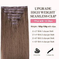 Goo Goo Clip In Hair Extensions Real Human Hair Remy Human Hair Extensions Clip Ins For Women Natural Human Hair 20Inch 150G